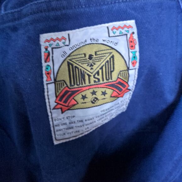 Vintage 80s Don't Stop Baggy Jeans Womens Womens L Purple Loose Retro Skater - Picture 5 of 8